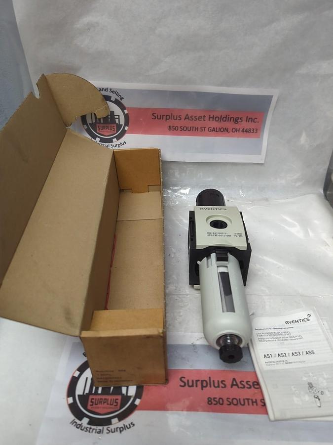 AVENTICS,AS3-FRE-8012-GAN,AIR FILTER REGULATOR 1/2 INCH NPT NOS