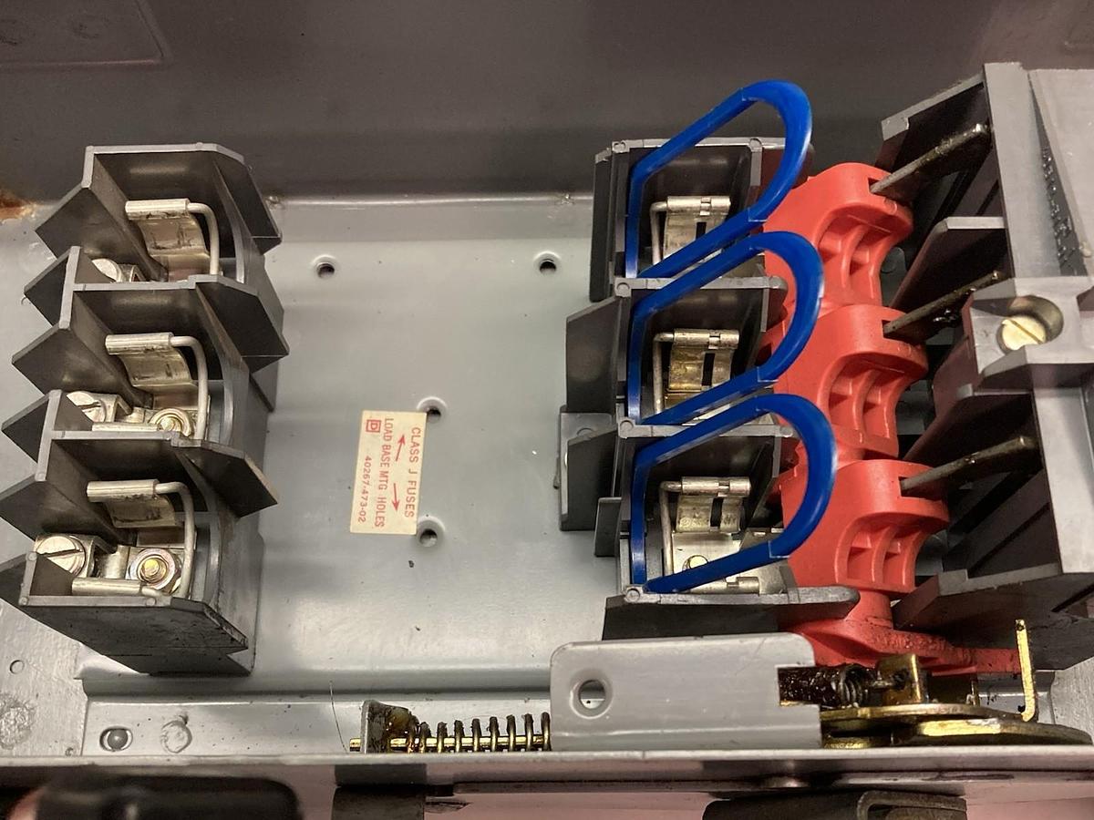 Used Square D,H361AWK,3-Phase Fusible Safety Switch 30A