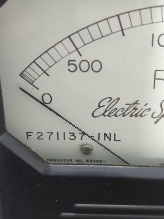 TRIPLETT,F271137-INL,ELECTRIC SPEED INDICATOR 0-2000 RPM FS-10VAC NOS