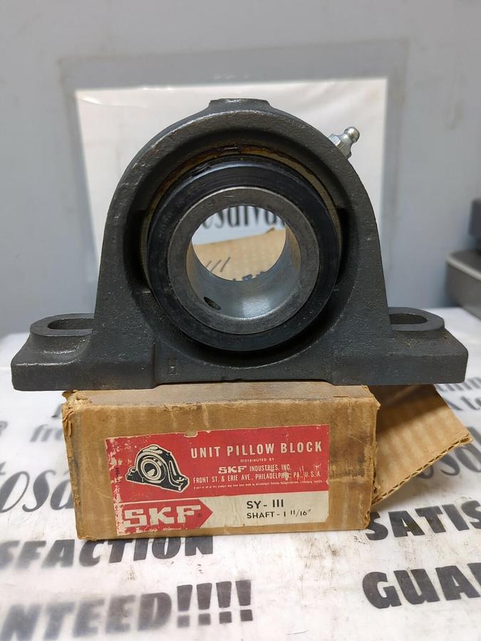 SKF,SY-111,PILLOW BLOCK BEARING 1-11/16 INCH BORE NOS