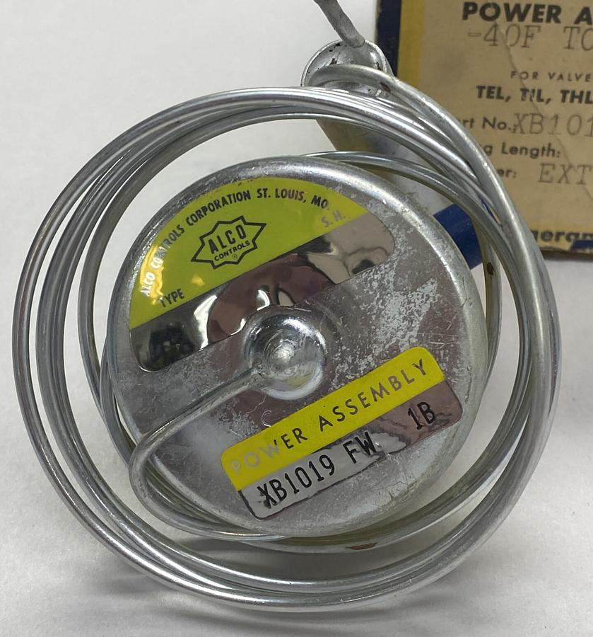 Used ALCO CONTROLS,XB-1019FW-1B,THERMO VALVE POWER ASSEMBLY NEW