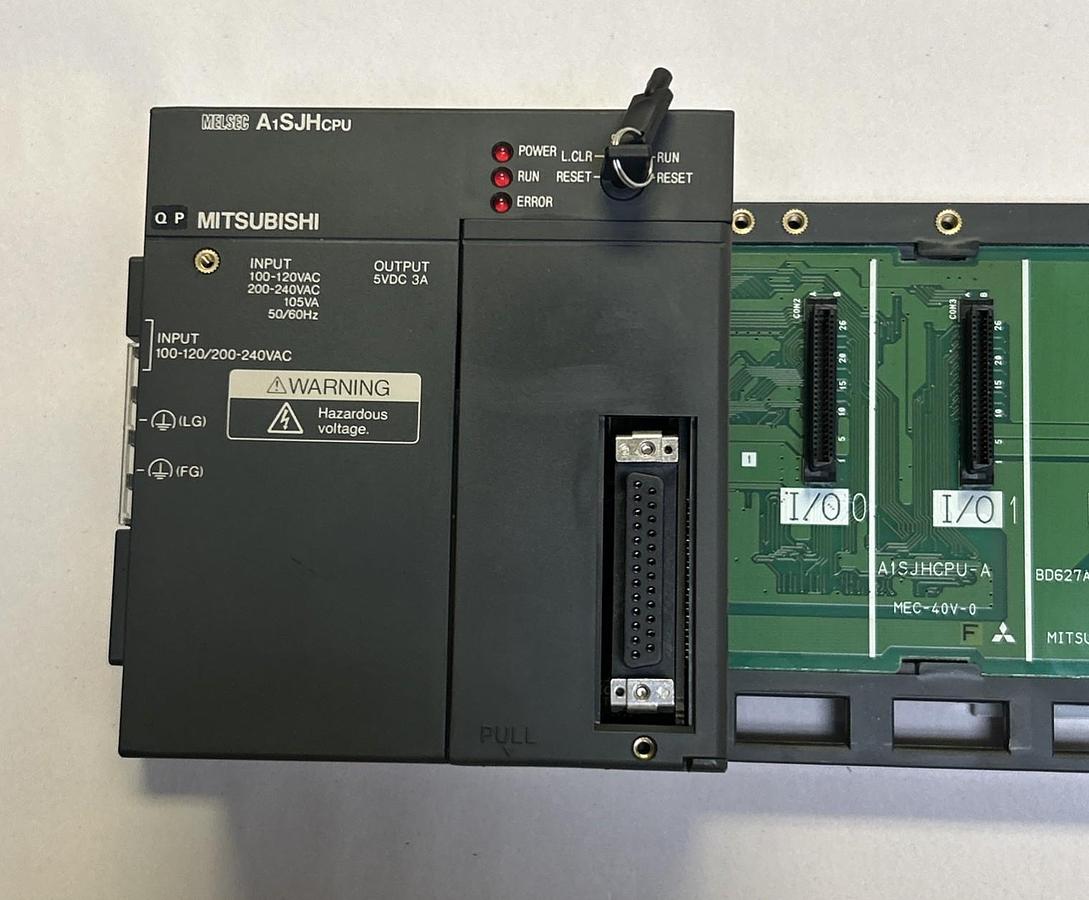 Used MITSUBISHI,A1SJHCPU,CPU UNIT W/ A1SJHCPU-A RACK