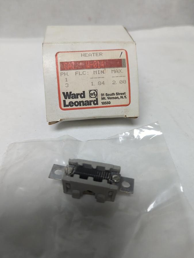 WARD LEONARD,W-014,OVERLOAD HEATER ELEMENT NOS