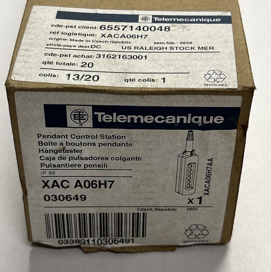 Used TELEMECANIQUE,XACA06H7,PENDANT CONTROL STATION NEW