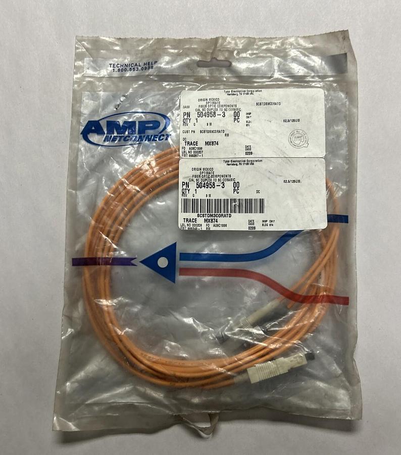 TYCO ELECTRONICS,504958-3,FIBER OPTIC CABLE NOS