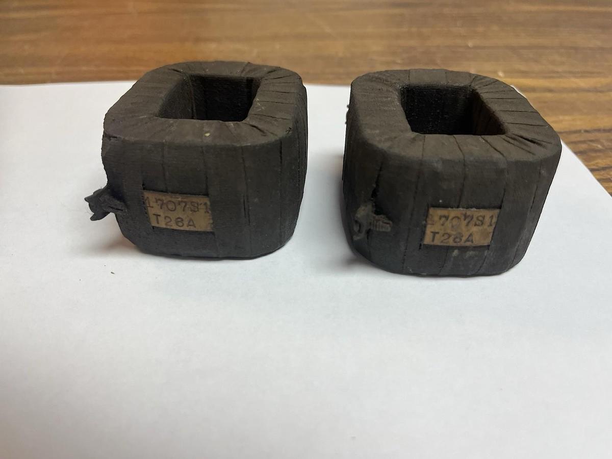 Used SQUARE D,1707S1-T26A,COIL LOT OF 2