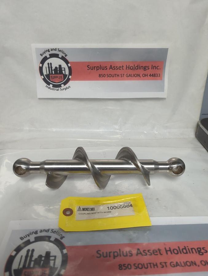 Used MONDOMIX,023305,COUPLING 11 INCH LONG ROD WITH WORM 10006684 PRE-OWNED