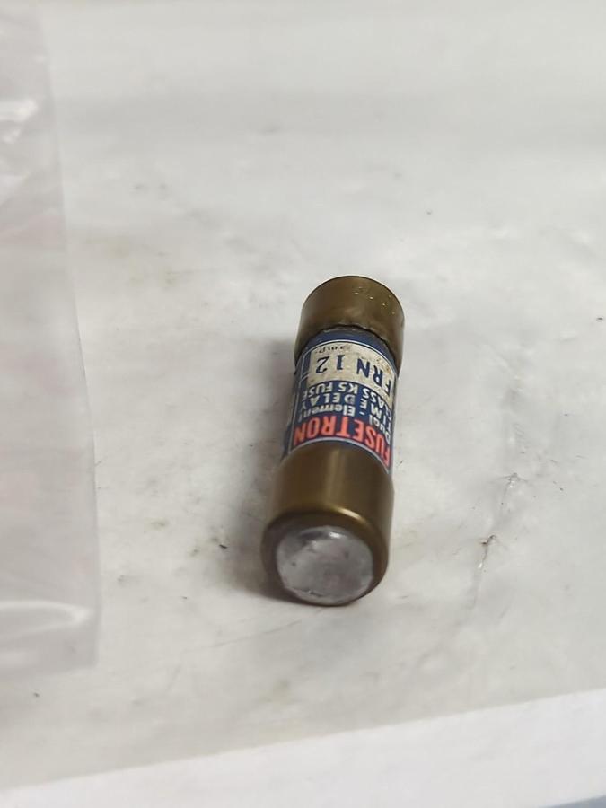 Used COOPER BUSSMANN,FRN12,FUSETRON 12 AMP FUSE LOT OF 2 PRE-OWNED
