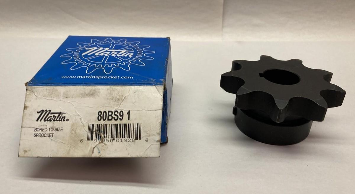Used Martin,80BS9, 1 Inch Bore Sprocket