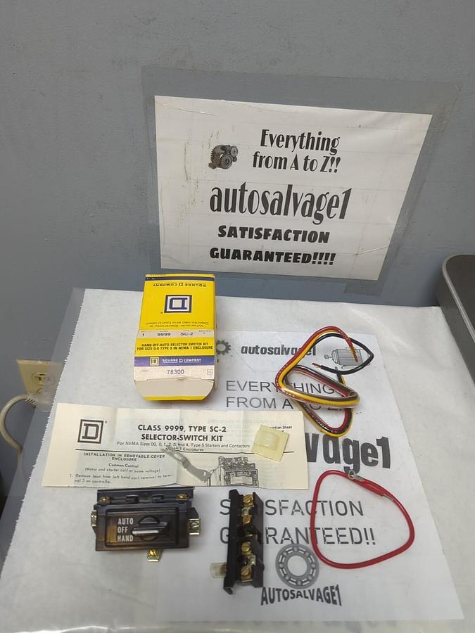 SQUARE D,78300,HAND-OFF-AUTO SELECTOR SWITCH KIT NOS