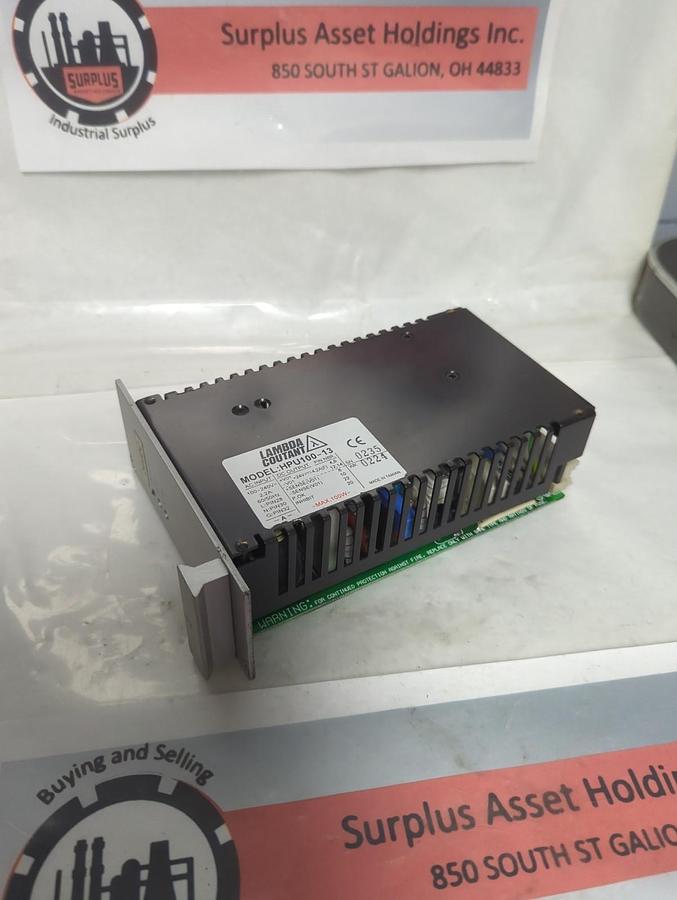 Used LAMBDA COUTANT,HPU100-13,POWER SUPPLY PRE-OWNED