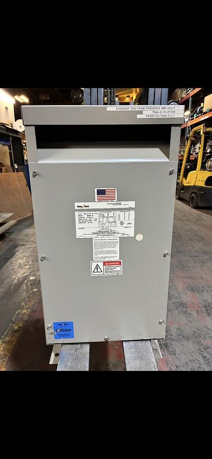 Used FEDERAL PACIFIC,S2T15E,TRANSFORMER 15KVA HV 240X480V LV 120/240V 1PH