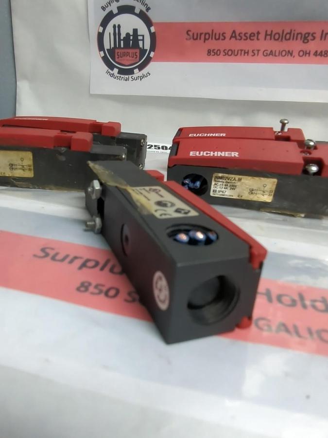 Used EUCHNER,NM02VZA-M,SAFETY SWITCH AC-15 4A 230V DC 13 4A 24V LOT OF 5 PRE-OWNED