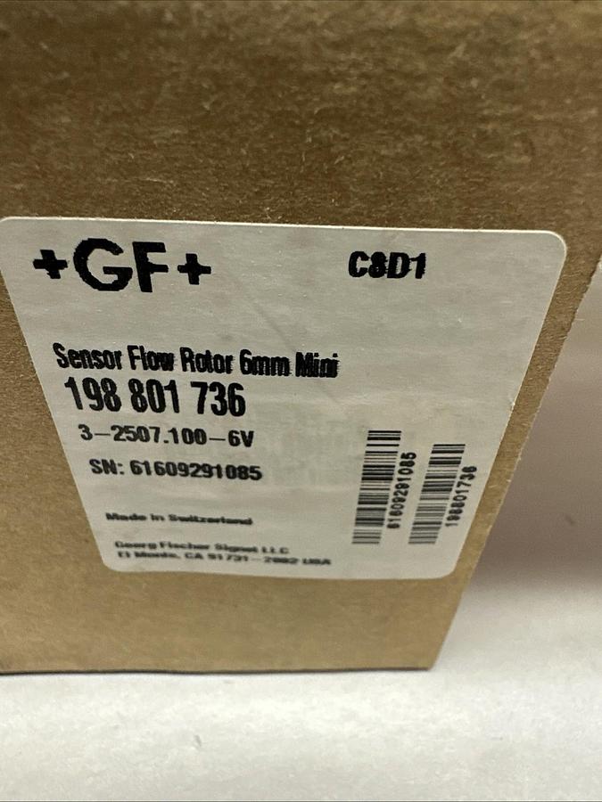 Used Georg Fischer Signet,3-2507.100-6V,Mini-Flo Sensor