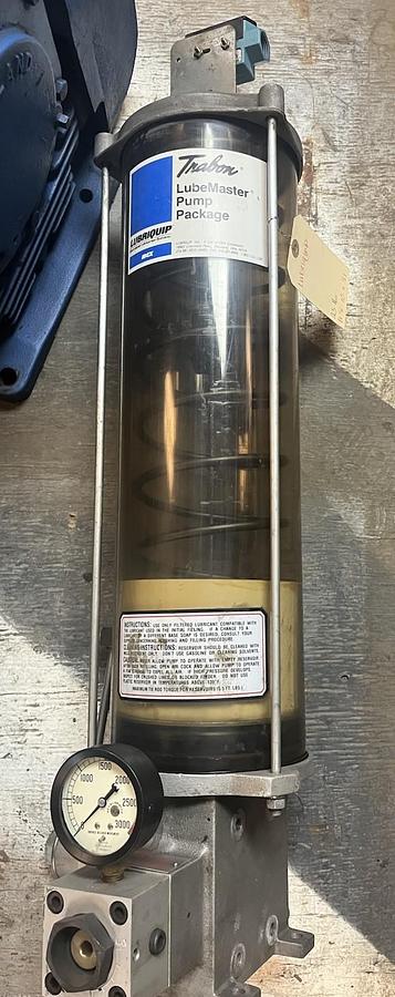 Used TRABON,LUBRIQUIP,LUBEMASTER PUMP PACKAGE OILER