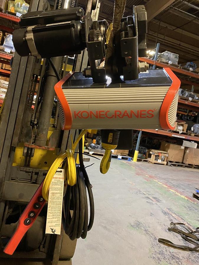 Used KONECRANES,CLX05041050, ELECTRIC 1/2 TON HOIST 460V 12FT CHAIN SPEED 16/FPM