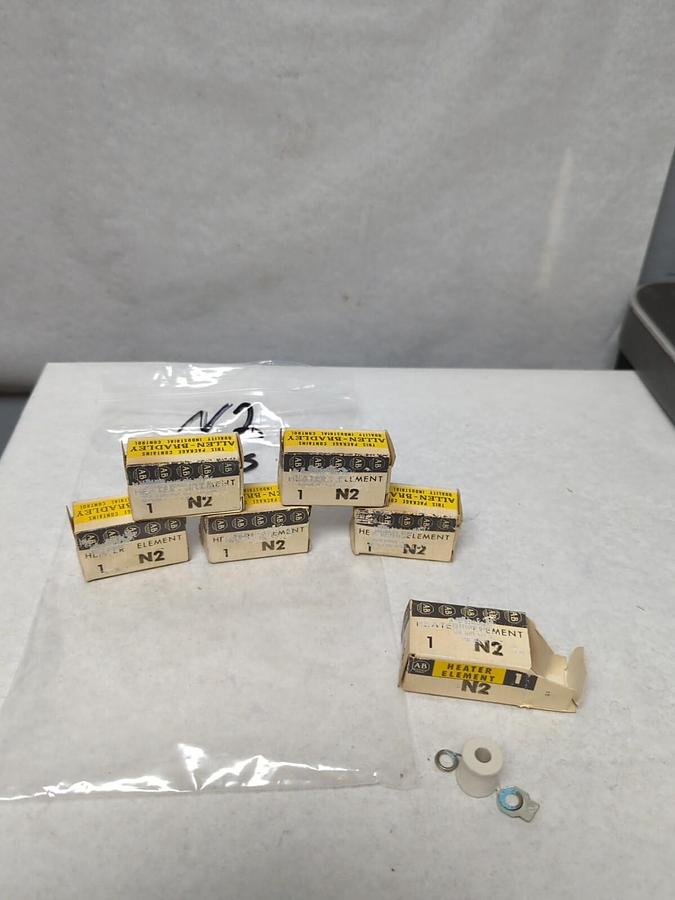 ALLEN BRADLEY,N2,OVERLOAD RELAY HEATER ELEMENT LOT OF 6 NOS