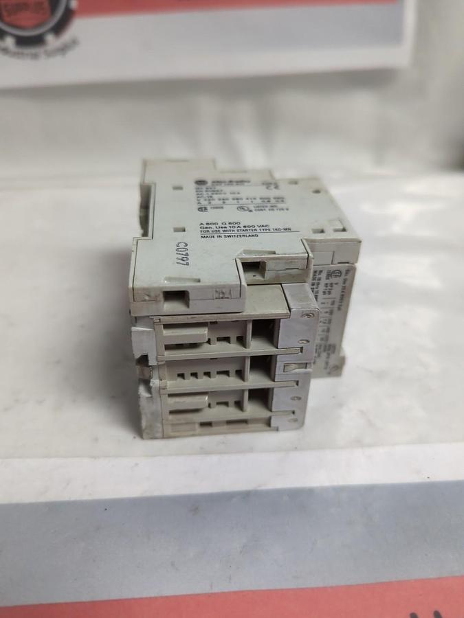 Used ALLEN BRADLEY,140-MN-1600,SERIES C MOTOR STARTER W/ 140-11 PROTECTOR PRE-OWNED