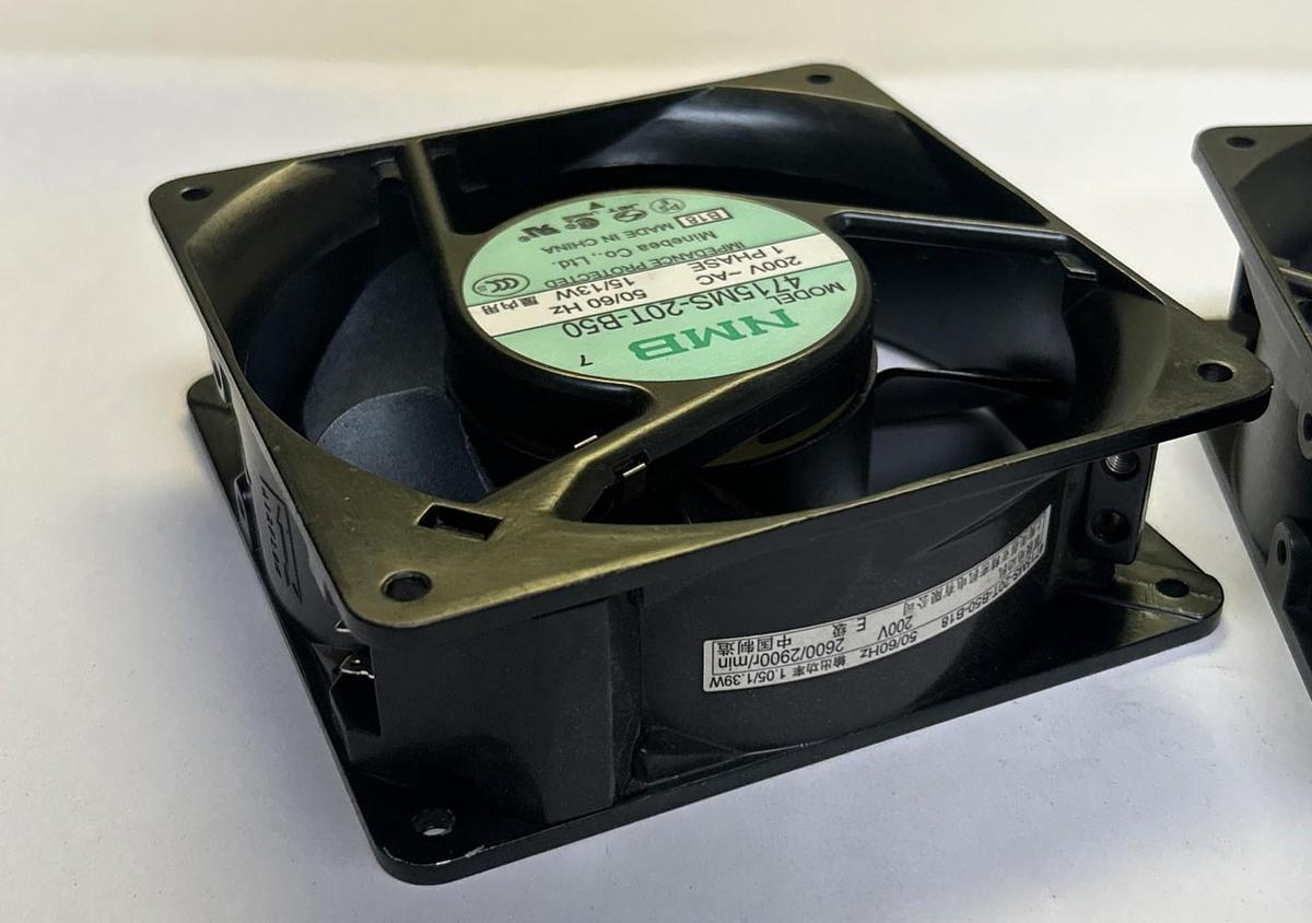 Used NMB,4715MS-20T-B50,COOLING FAN 200V 15/13W 1PH LOT OF 2