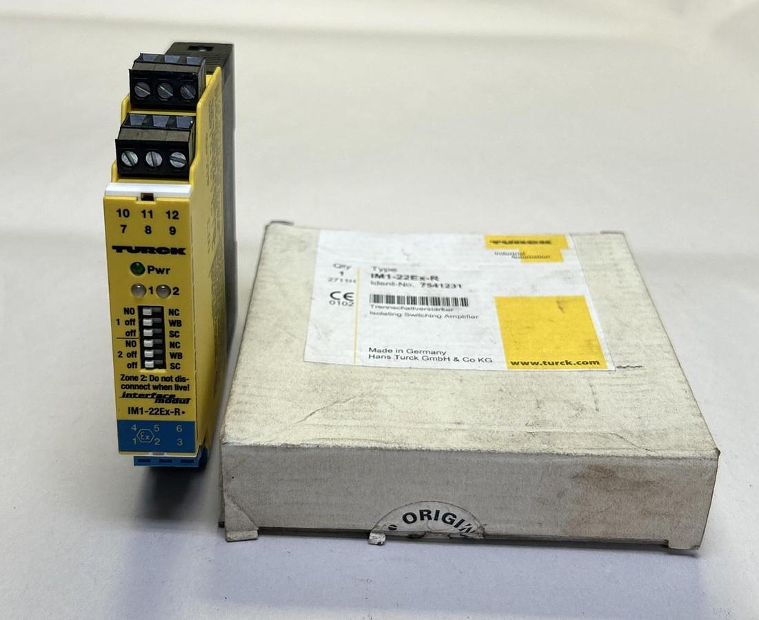 Used TURCK,IM1-22EX-R,ISOLATING SWITCHING AMPLIFIER NEW