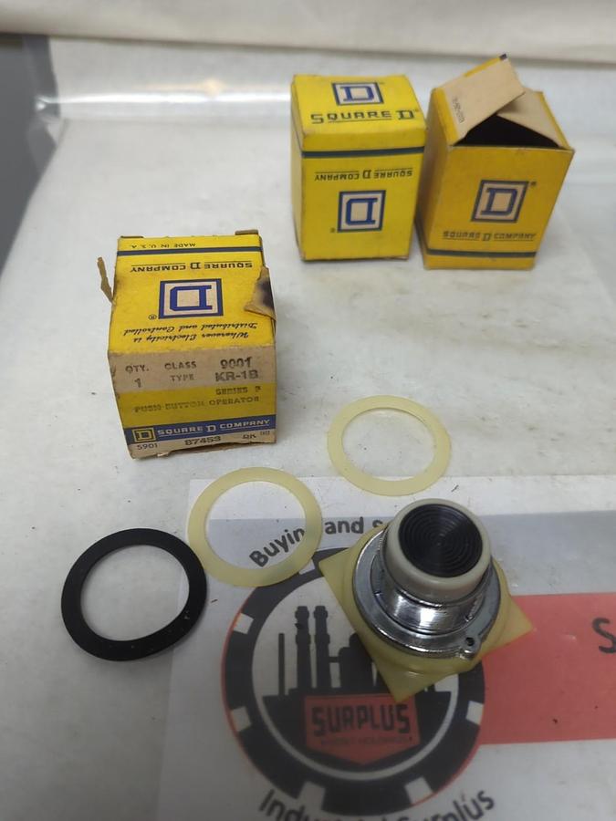 SQUARE D,9001 KR-1B,BLACK FULL GUARD SWITCH LOT OF 3 NOS