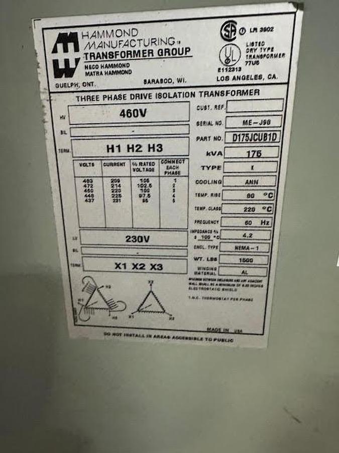 Used Hammond 175