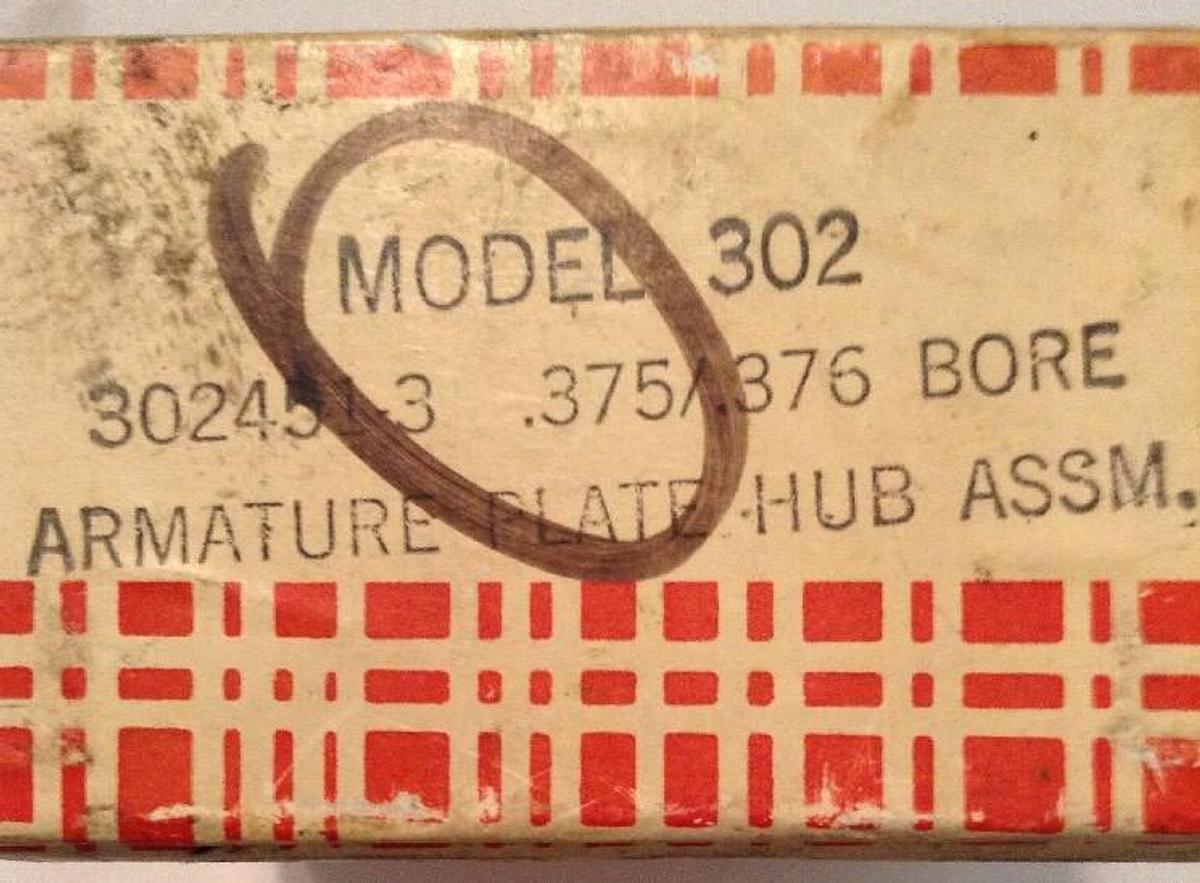 Eaton,Dyna-TorQ302451-3 .37,Armature Plate-Hub Assembly .376 Bore