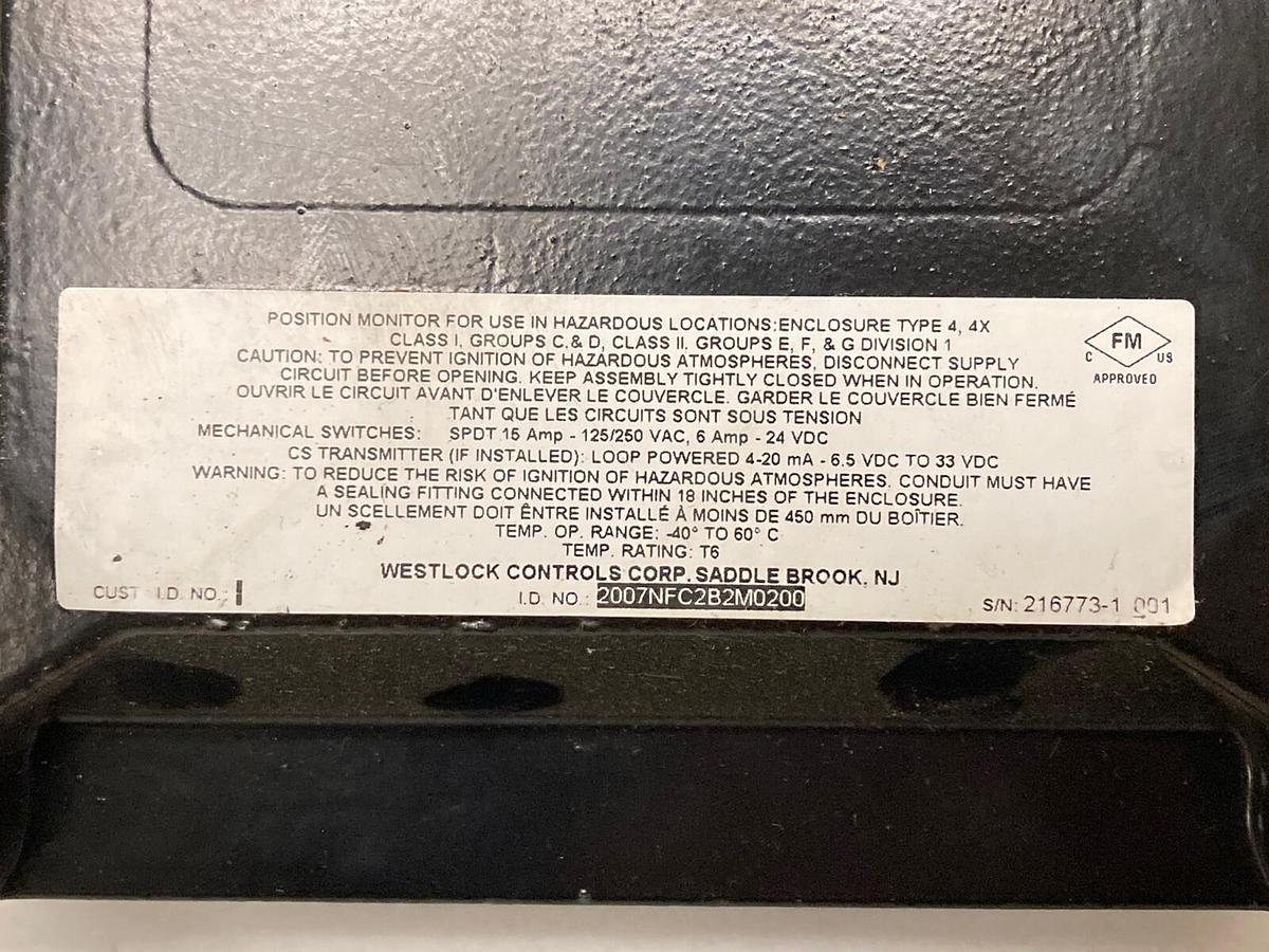 Westlock Controls,2007NFC2B2M0200,Position Monitor