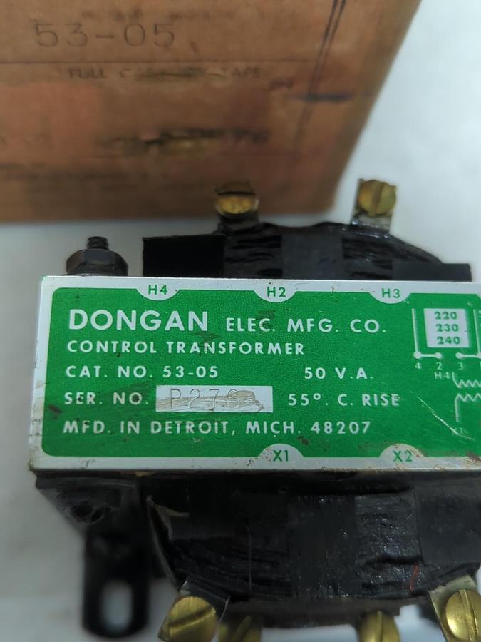 DONGAN,53-05,TRANSFORMER 50 VA NOS
