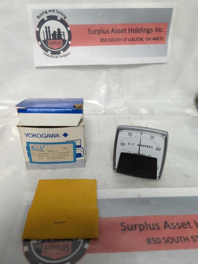 YOKOGAWA,250225GBPK,PANEL METER +/-100MVDC NOS
