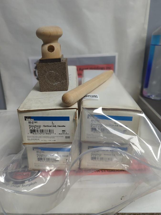 IDEAL,80-215C,RESURFACER-VERTICAL ADJ. HANDLE 2X2X2 INCH COARSE LOT OF 4 NOS