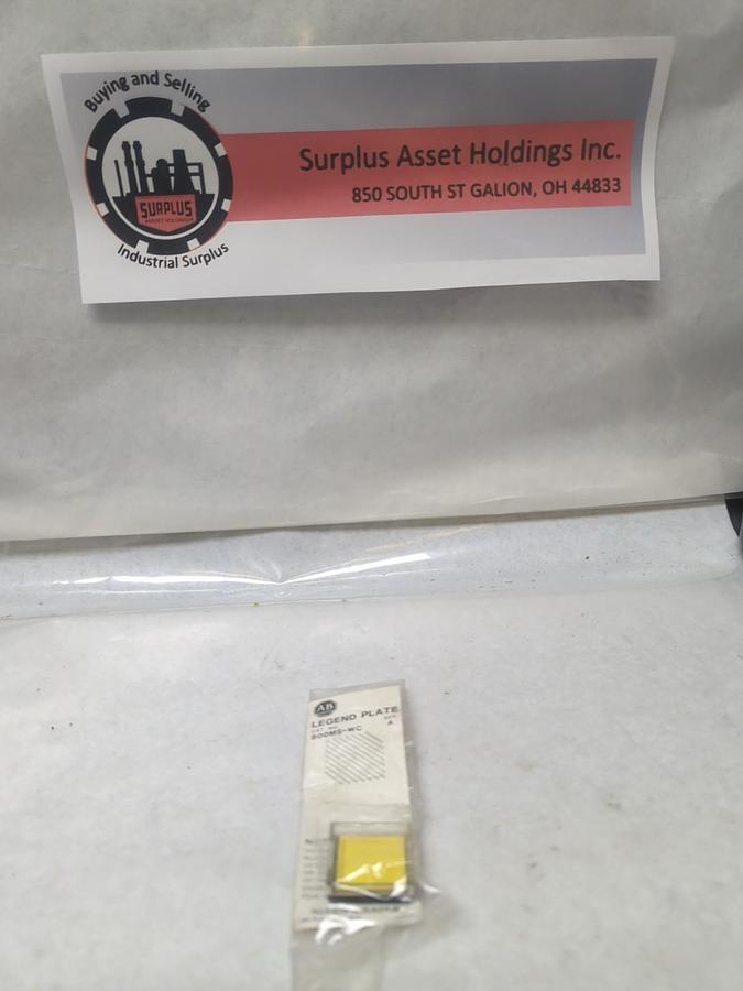ALLEN-BRADLEY,800MS-WC,SERIES A LEGEND PLATE NOS
