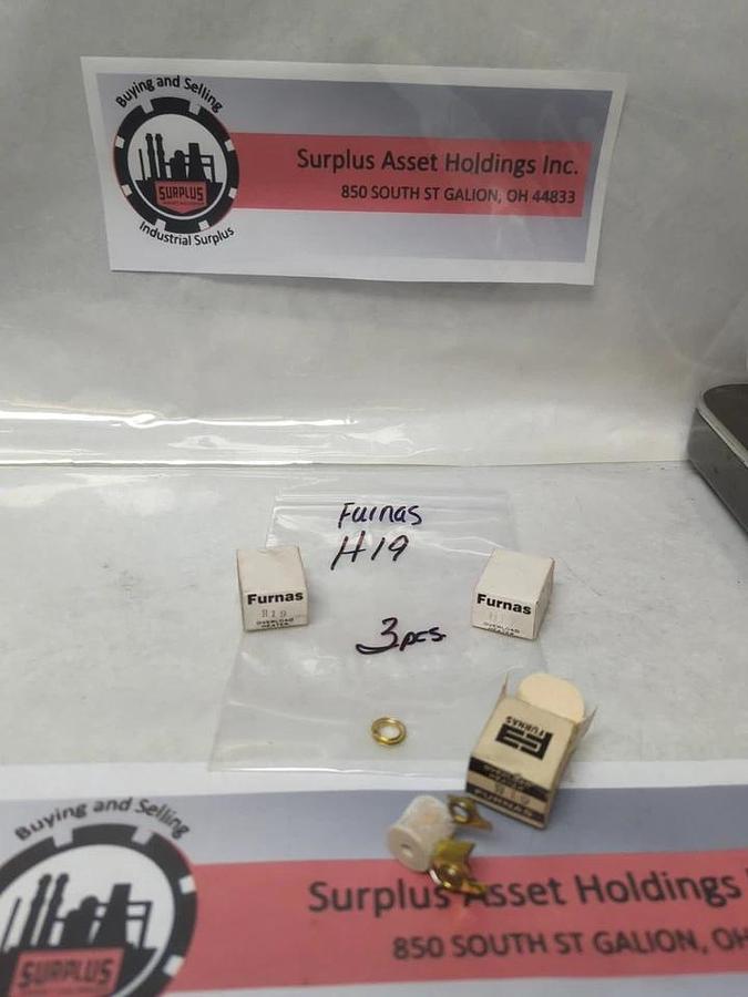 FURNAS,H19,OVERLOAD HEATER ELEMENT LOT OF 3 NOS