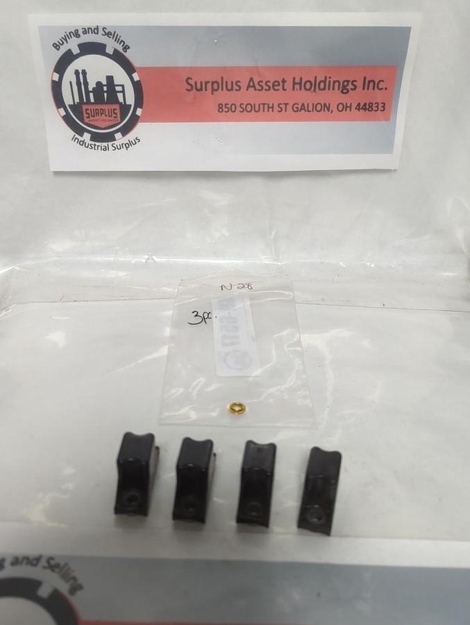 Used ALLEN BRADLEY,N28,THERMAL OVERLOAD PROTECTION HEATER ELEMENT LOT OF 4 PRE-OWNED