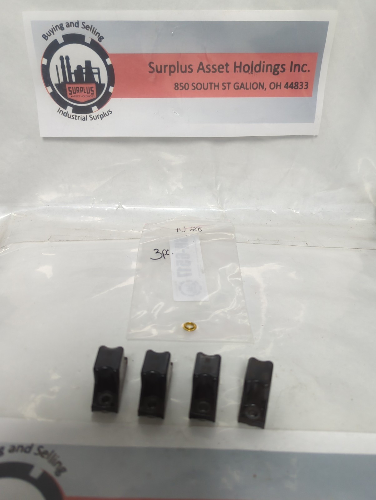 Used ALLEN BRADLEY,N28,THERMAL OVERLOAD PROTECTION HEATER ELEMENT LOT OF 4 PRE-OWNED