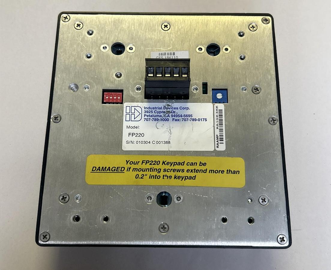 Used INDUSTRIAL SERVICES,FP220,PROGRAMMER KEYPAD