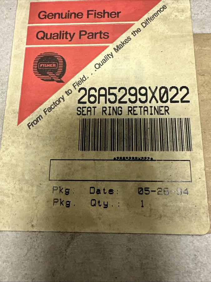 Used Fisher,26A5299X022,Seat Ring Retainer
