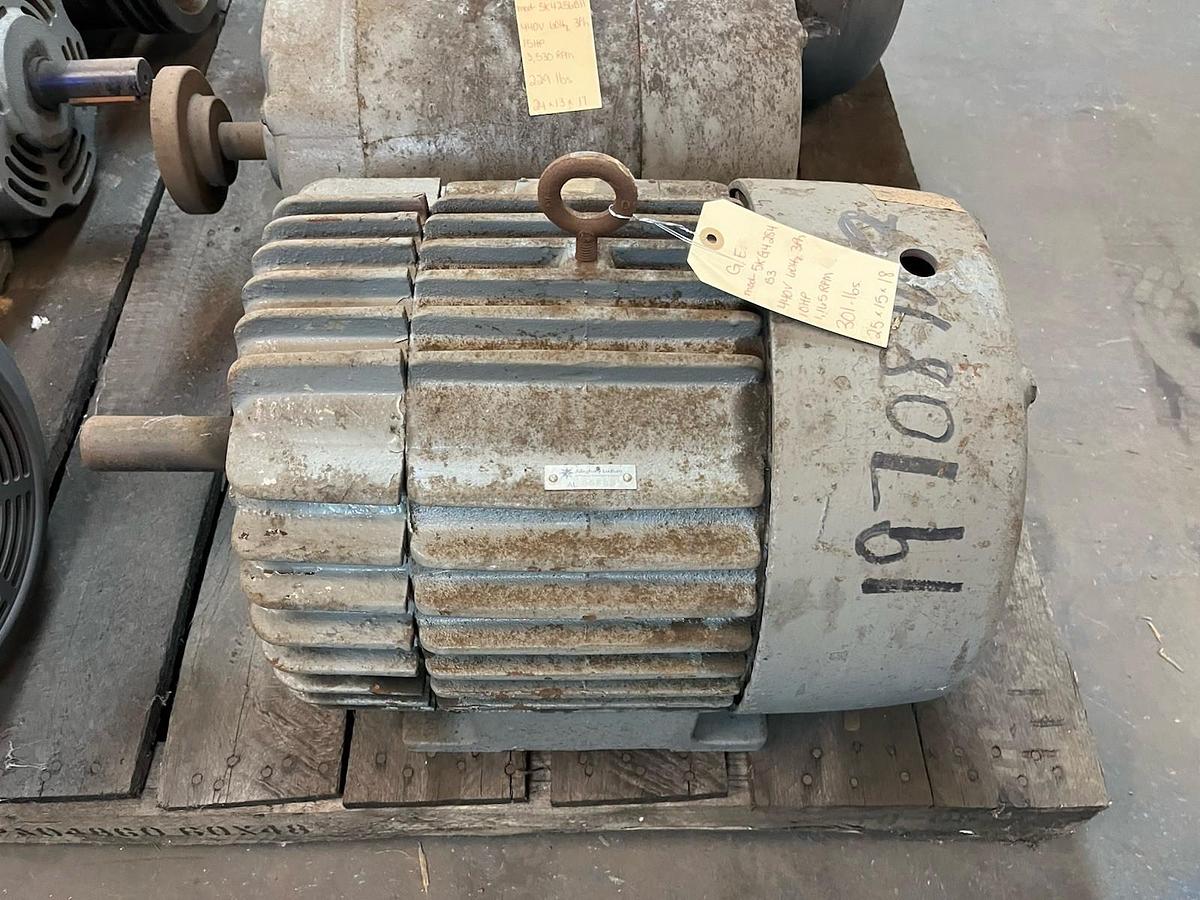 Used GE,5KG4284B3,TRI CLAD INDUCTION MOTOR 10HP 3PH 1165RPM 284U
