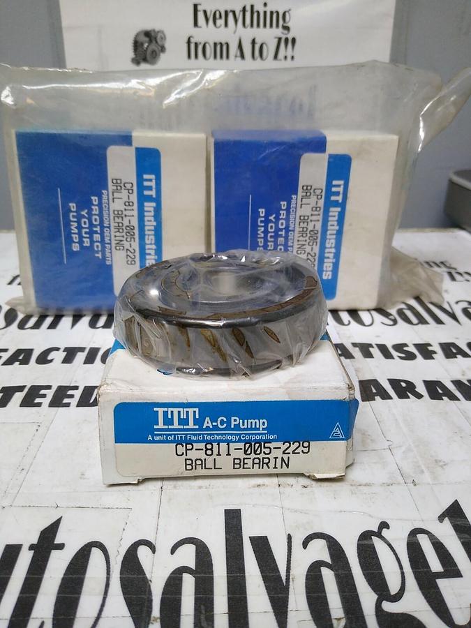 Used ITT,CP-811-005-229,Ball Bearing Lot of 3 NOS