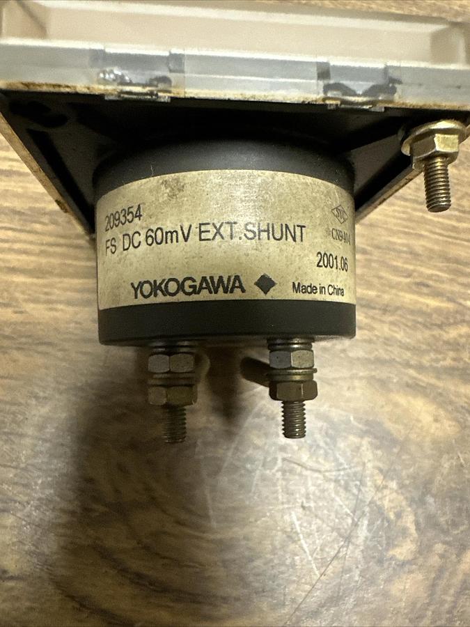 Used Yokogawa,M2093,Panel Meter FS DC 60m V Ext. Shunt 0-400 A