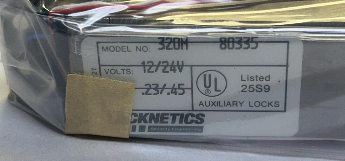 LOCKNETICS,320M,LOCK ELECTROMAGNETIC MAG BOND SENSOR NOS