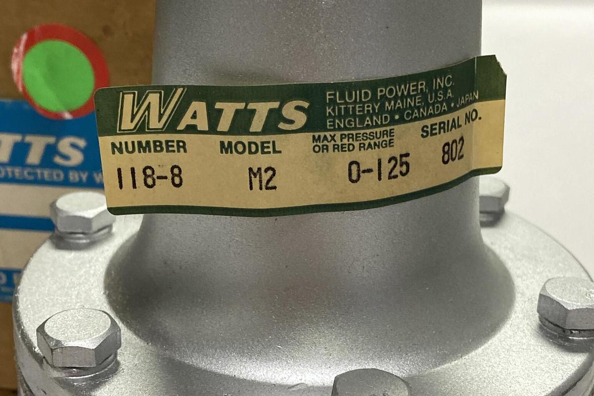 WATTS,118-8-M2,REGULATOR 125PSI NOS