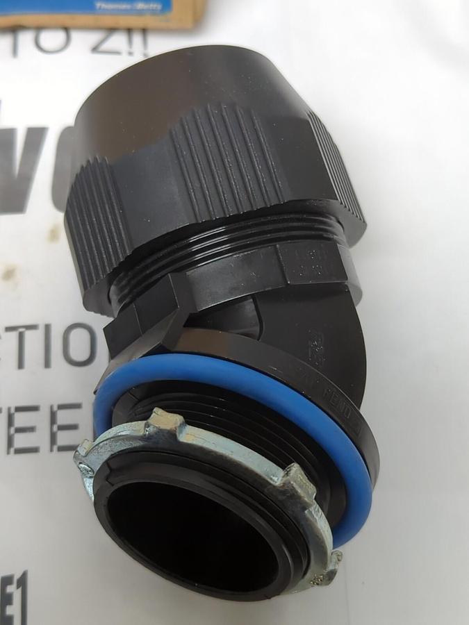 THOMAS & BETTS,LT4150P,SEAL TIGHT CONDUIT CONNECTOR 1-1/2 INCH 45 DEG BOX OF 2