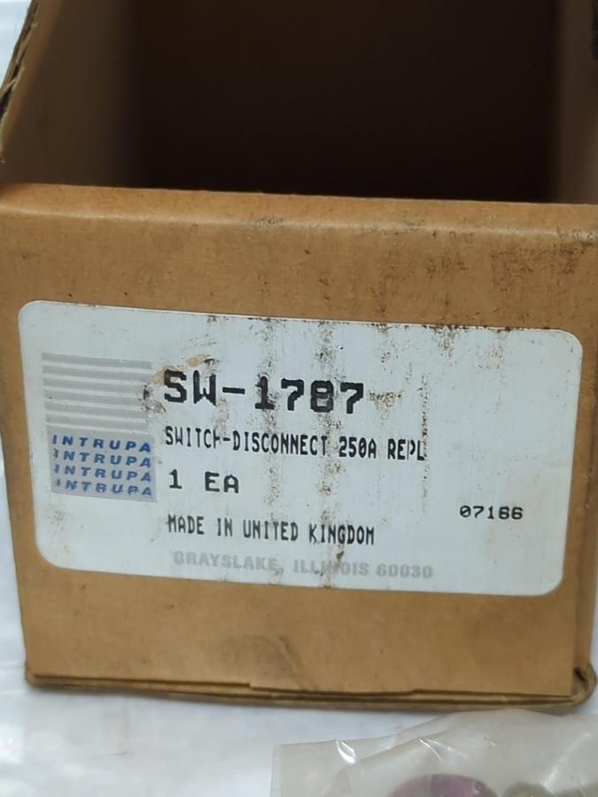INTRUPA,SW-1787,SWITCH-DICCONNECT 250A NOS