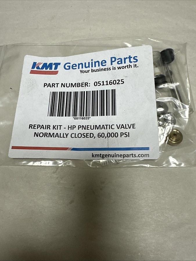 Used KMT,05116025,HP Pneumatic Valve Repair Kit