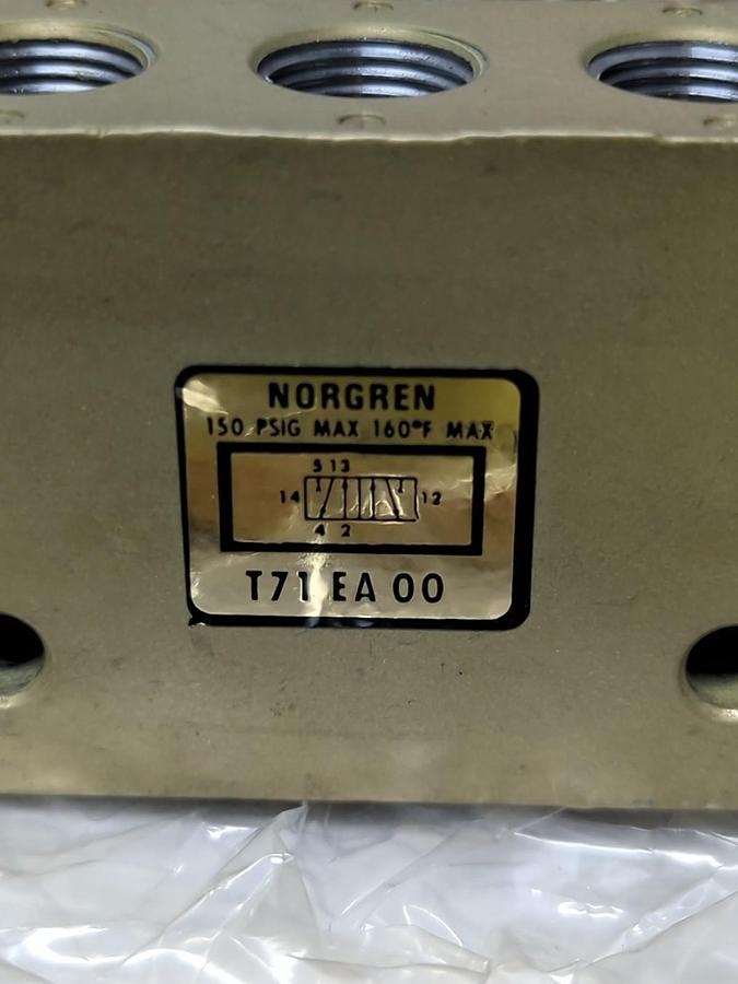 NORGREN,T71 EA 00,SOLENOID VALVE 150PSIG 160° F NOS