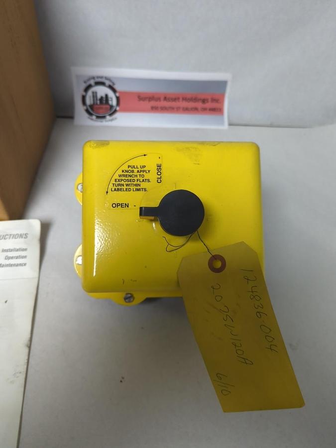 FLOWSERVE,MODEL 20 75W 120A,ACTUATOR SERIES 75 STALL TORQUE 600LBS NOS