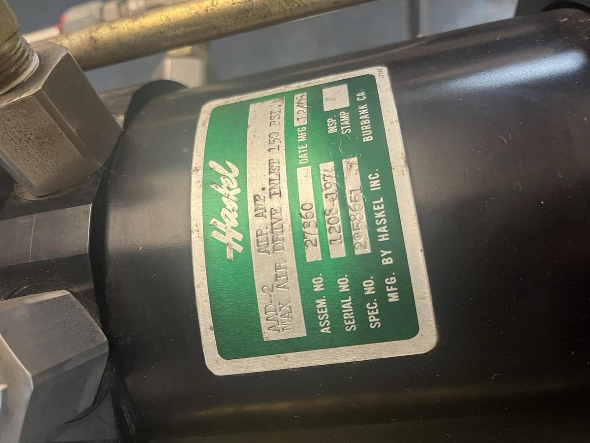 Used HASKEL ,AAD-2-VT15-250,AIR AMPLIFIER