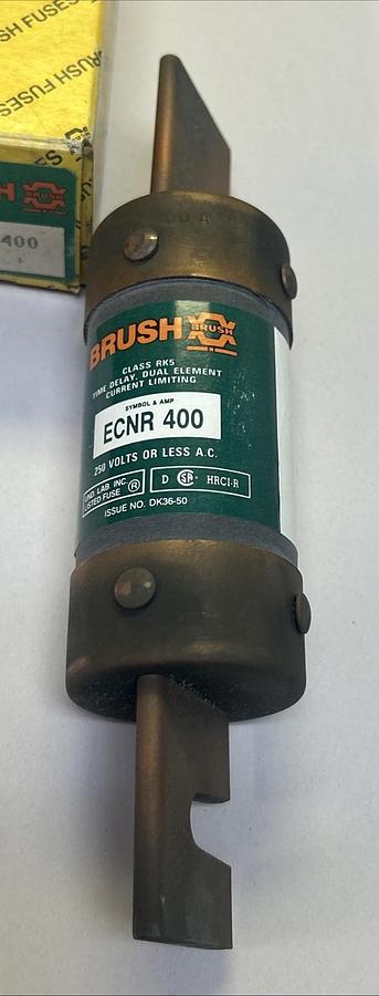BRUSH,ECNR400,FUSE 400A 250V NOS