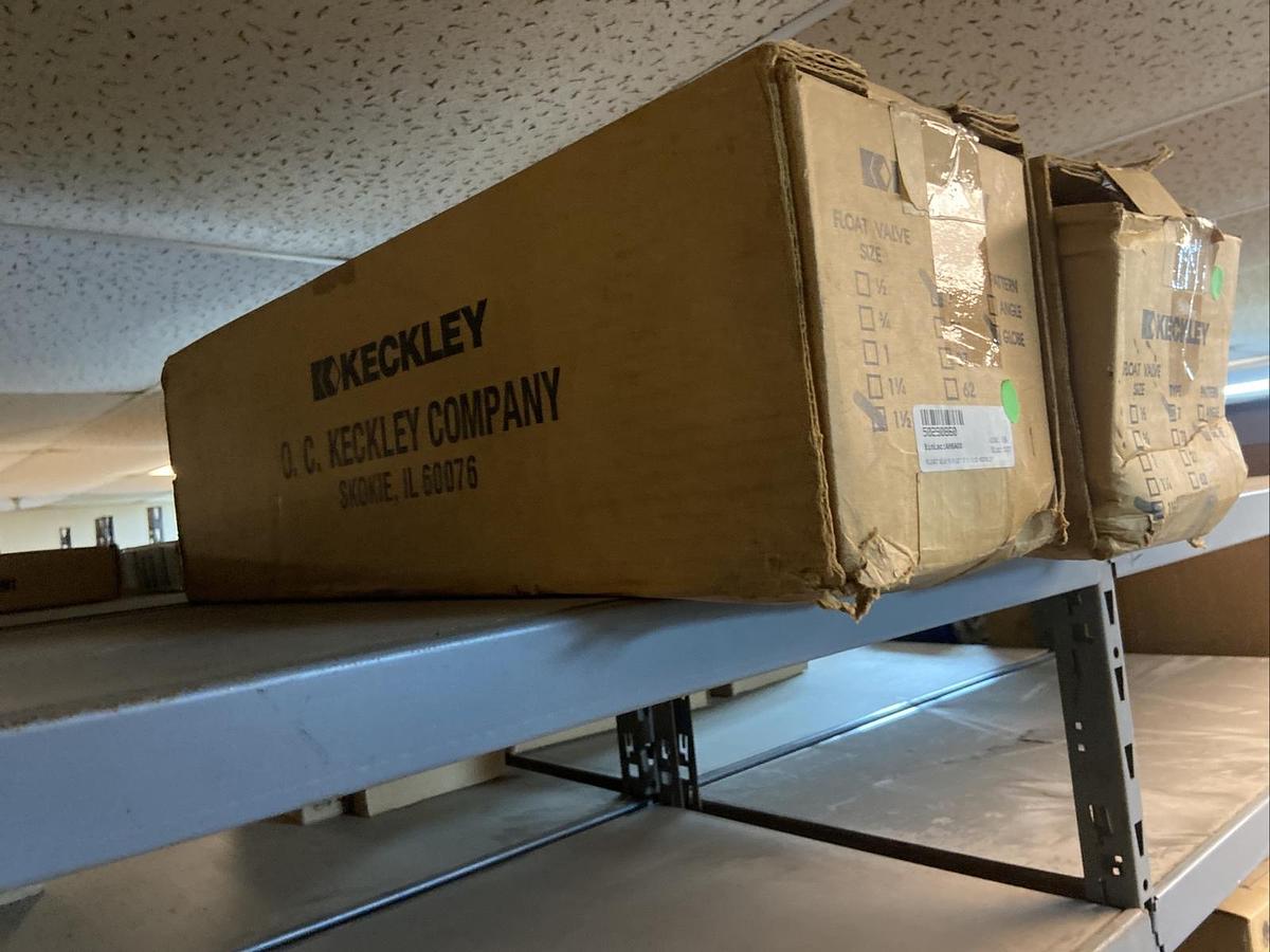 Used Keckley,TYPE 7, Size 1-1/2 INCH Float Valve Type 7 Pattern Globe New in Box